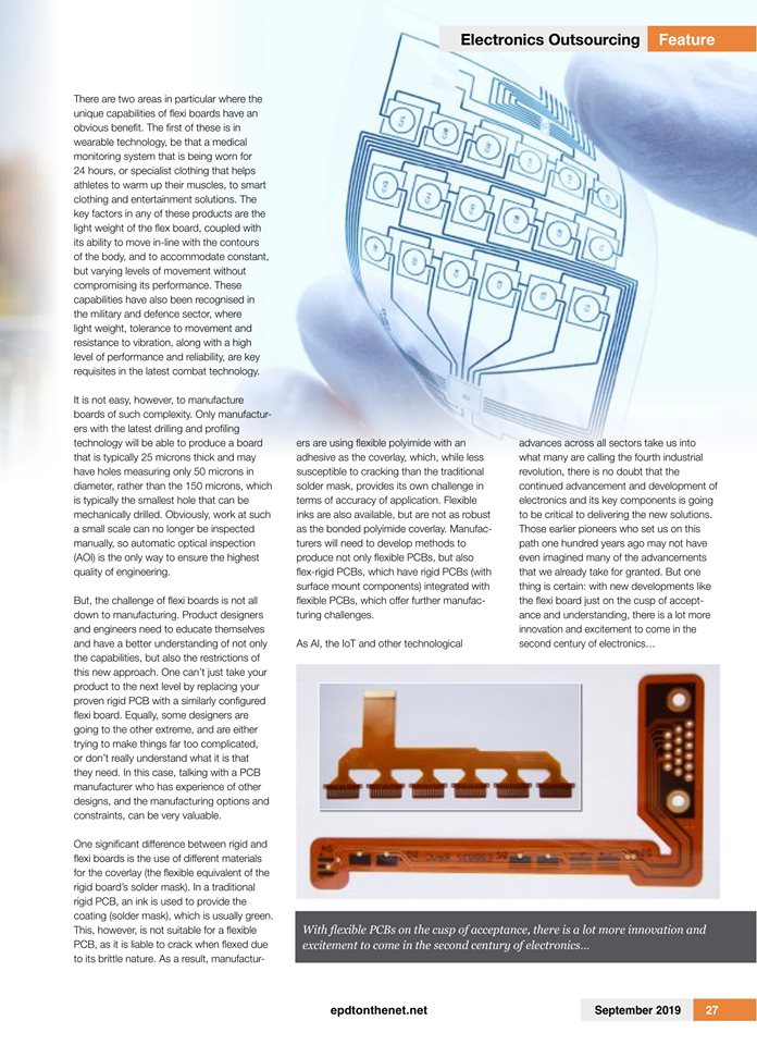 Zandra Forder discusses the existing future of Flexible PCBs